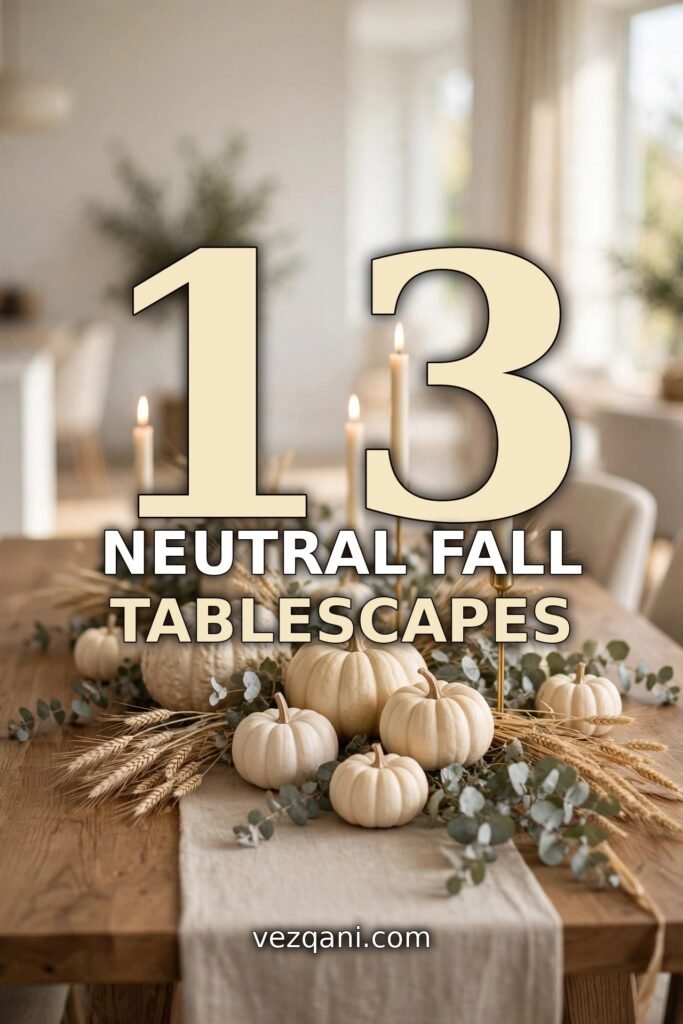 13 Neutral Fall Tablescape Ideas That Look Quietly Expensive