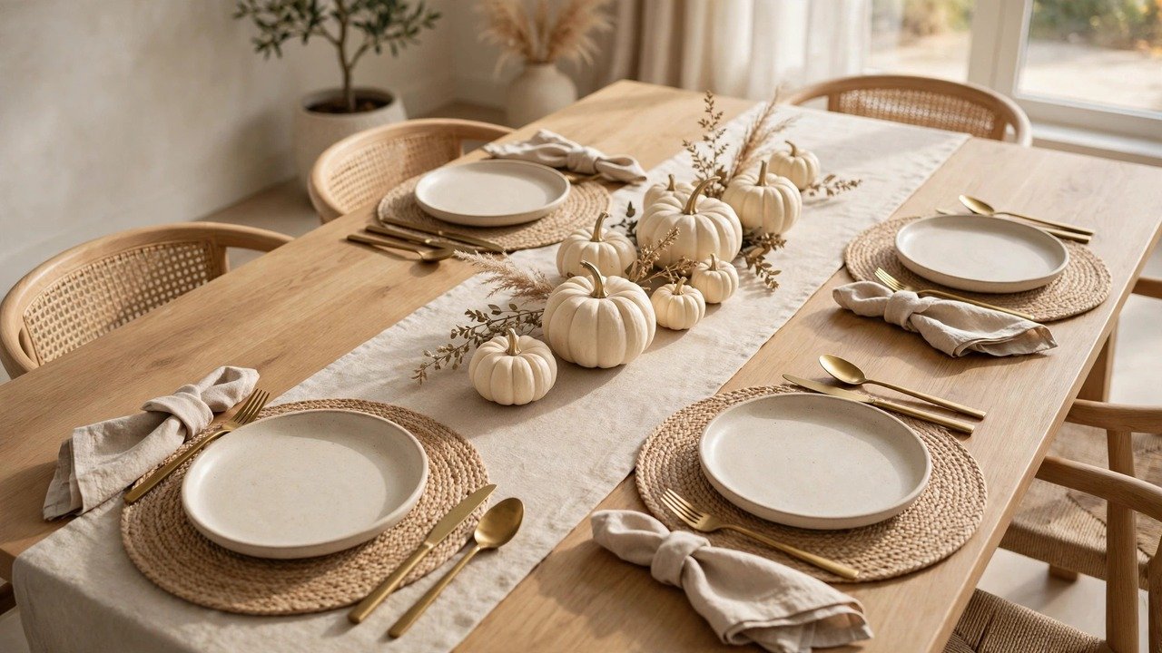 Round Oatmeal Placemats Under Everything