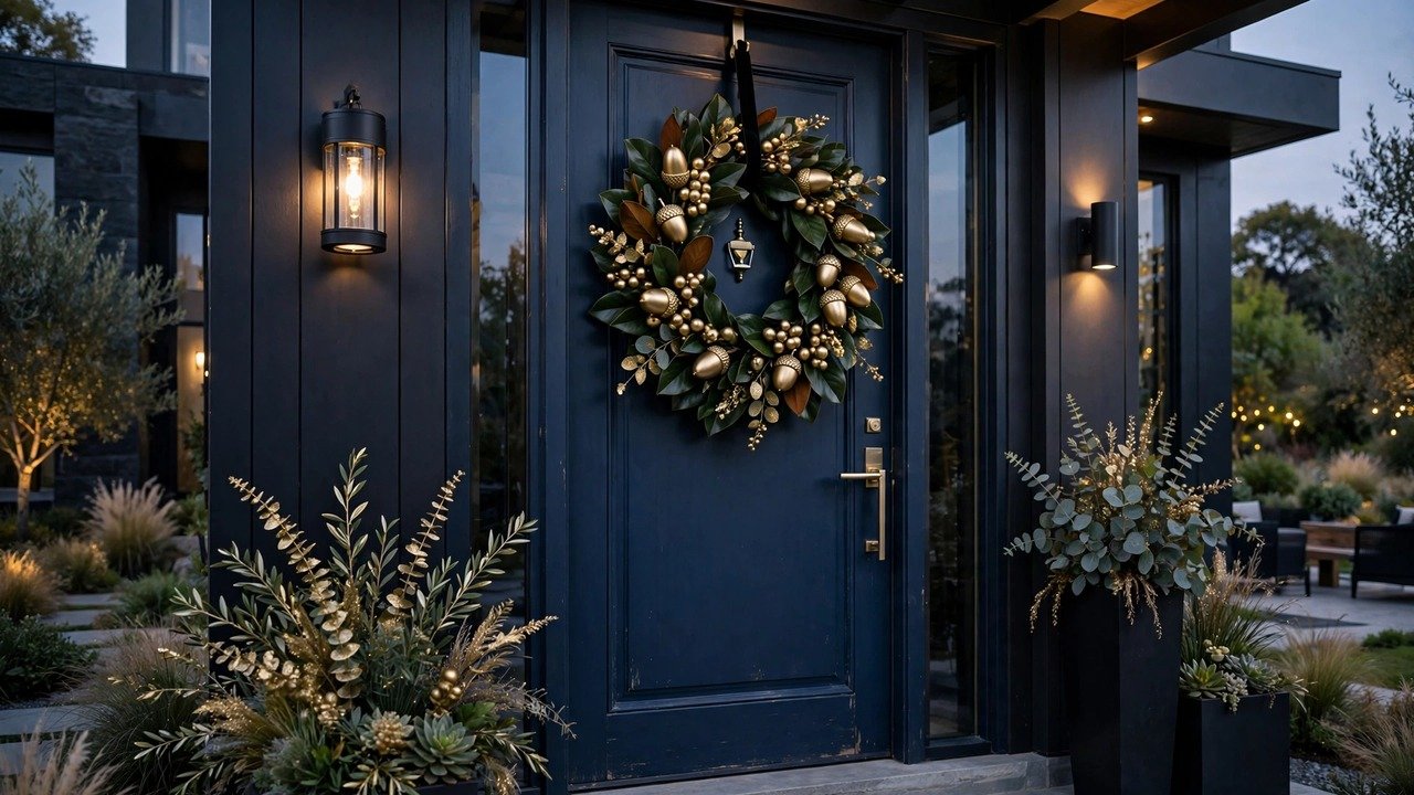 Gilded Acorn and Berry Accent