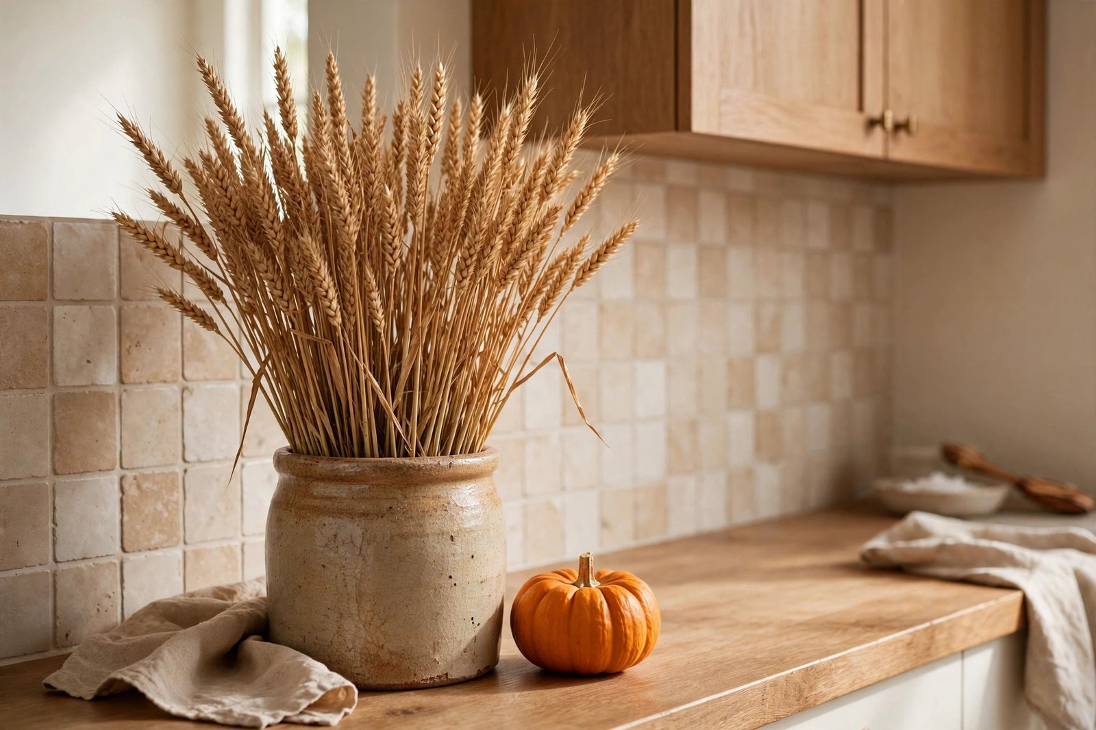 Wheat Sheaf in a Ceramic Crock