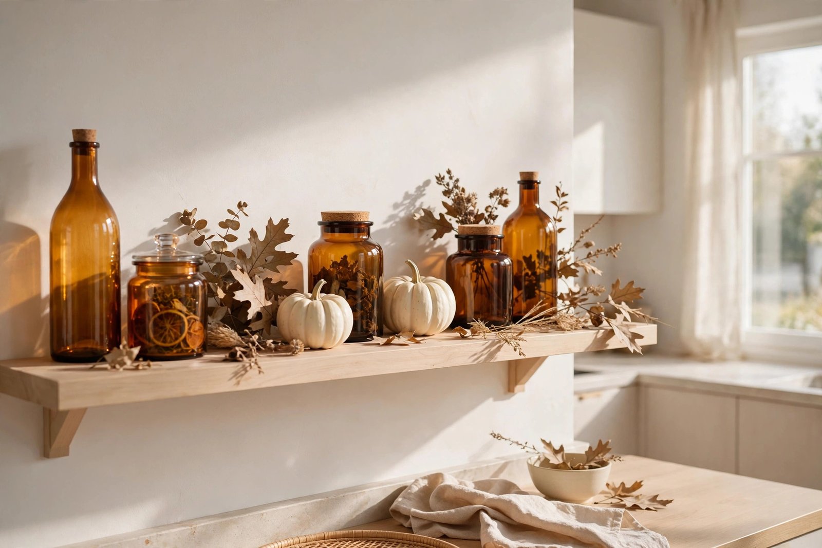 Amber Glass Bottle Collection