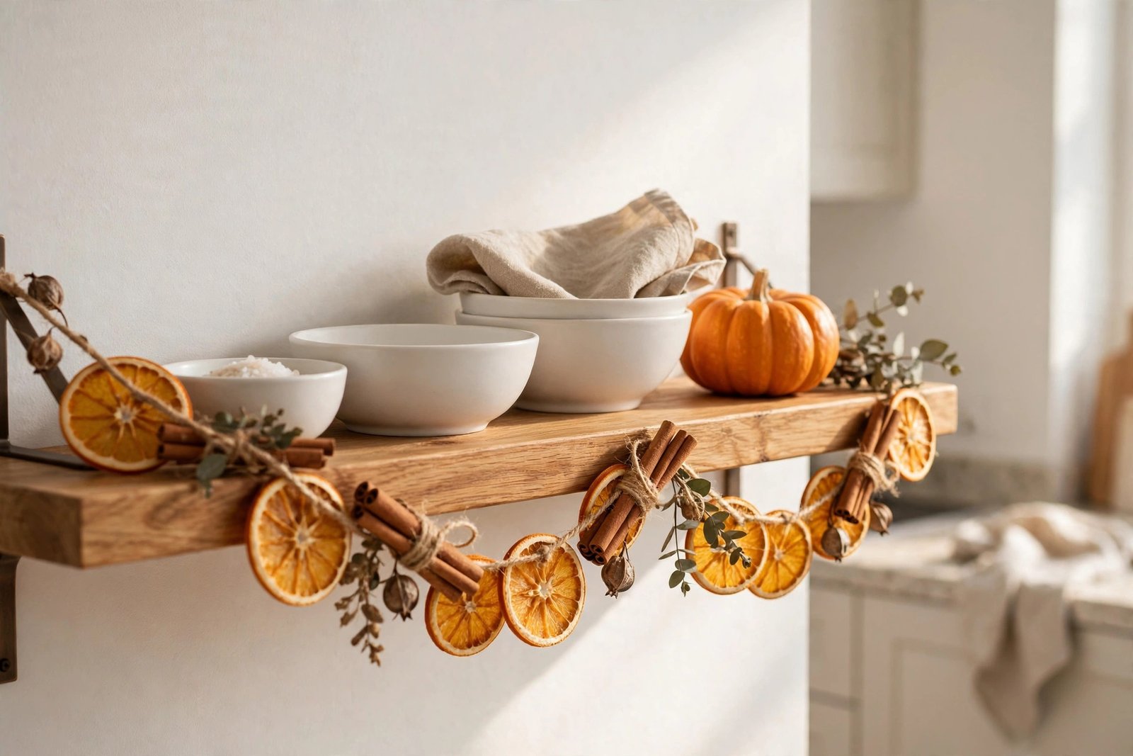 Dried Orange and Cinnamon Garland