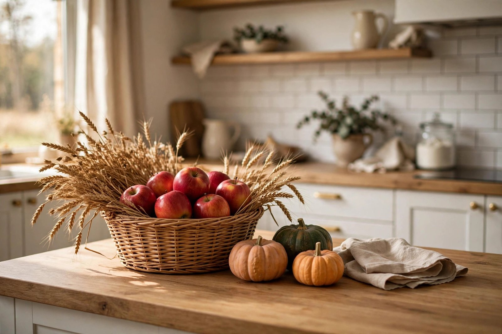 Farmhouse Basket of Apples