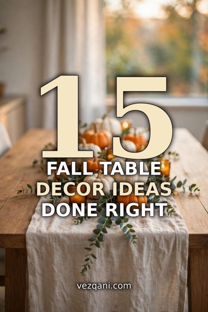15 Fall Table Decor Ideas That Are All in the Small Decisions