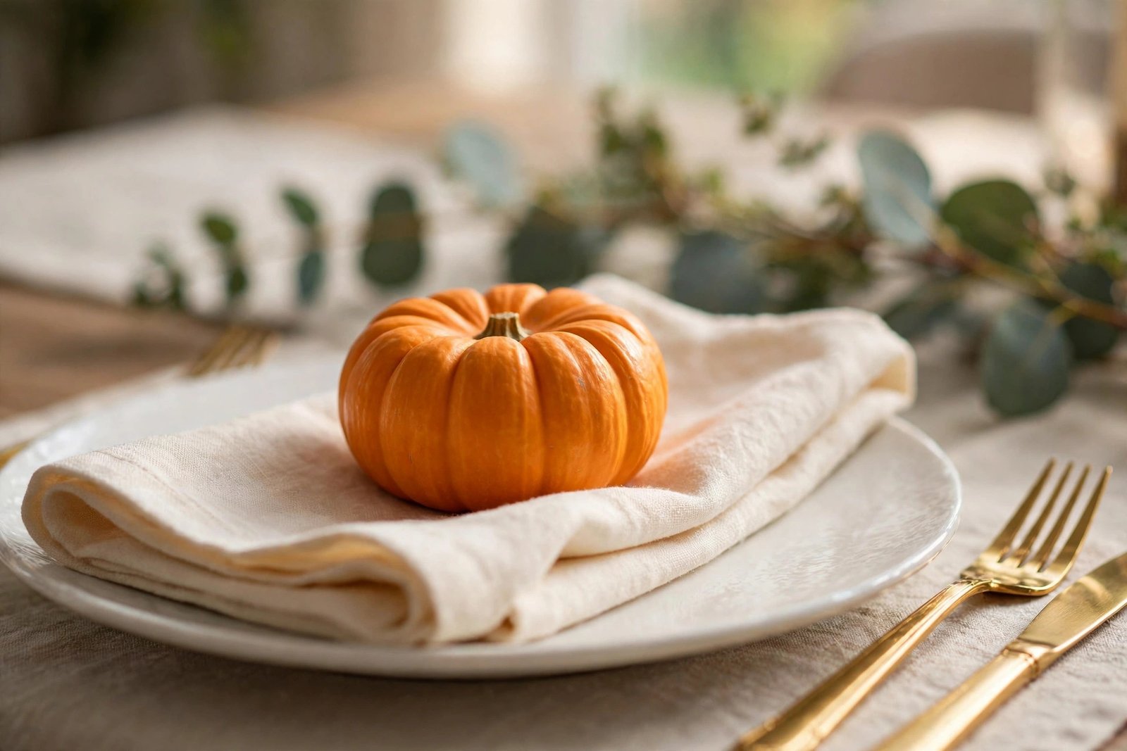 Mini Pumpkins at Every Plate
