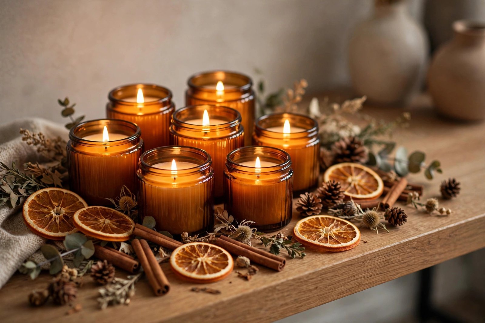 Fall-Scented Candle Cluster