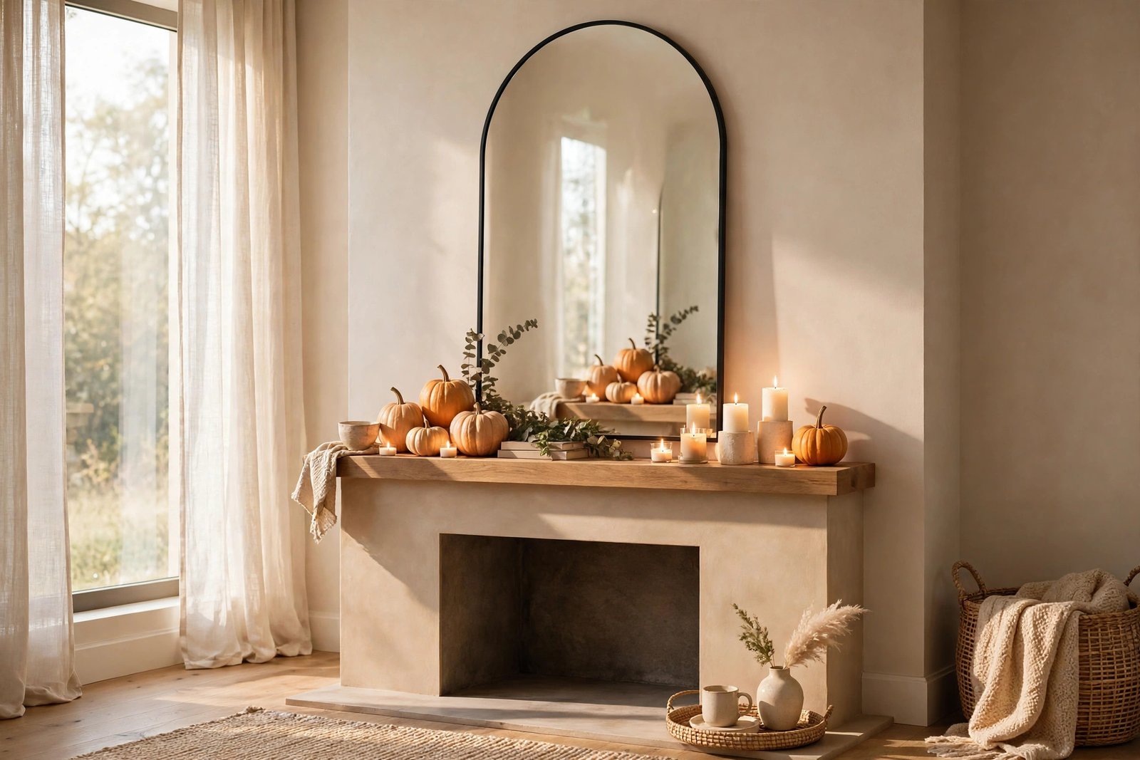 A Tall Mirror That Doubles Your Pumpkins
