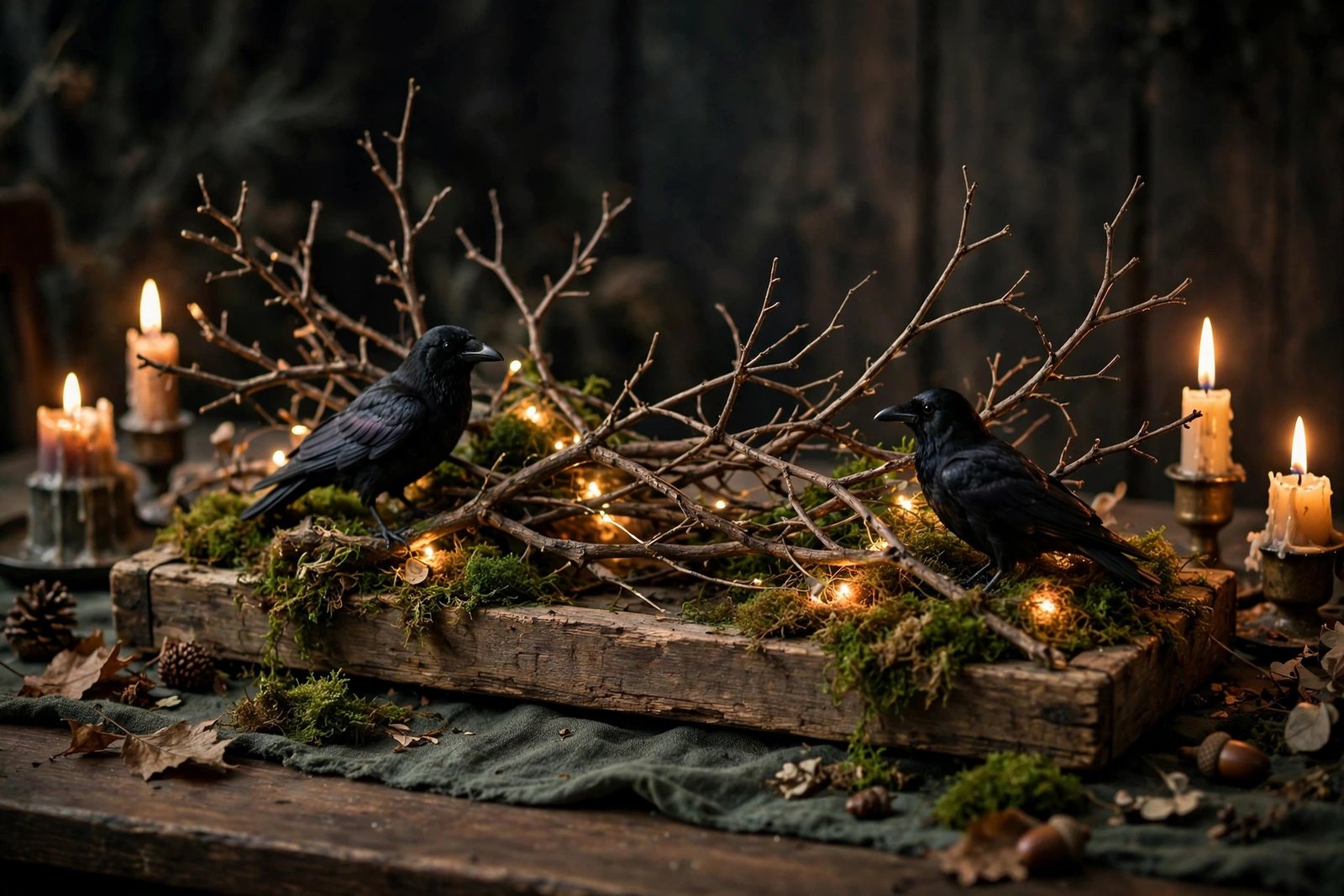 Moss and Branch Centerpiece