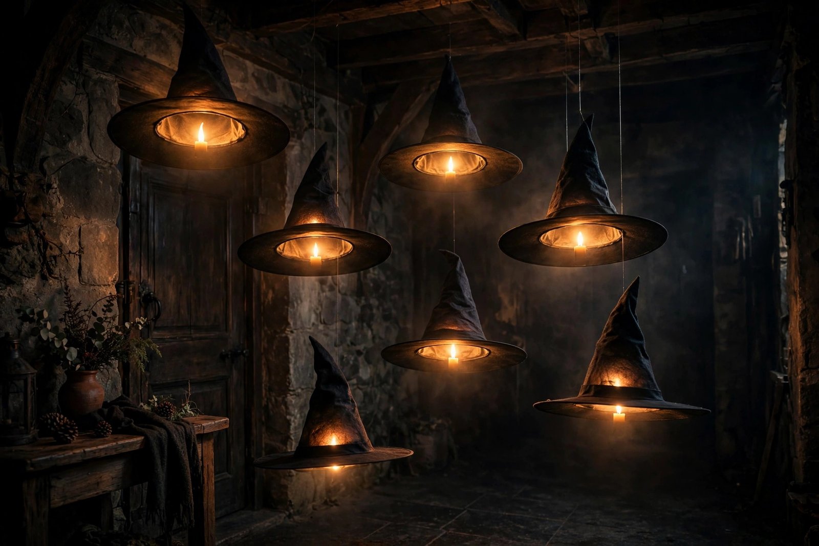 Floating Witch Hats