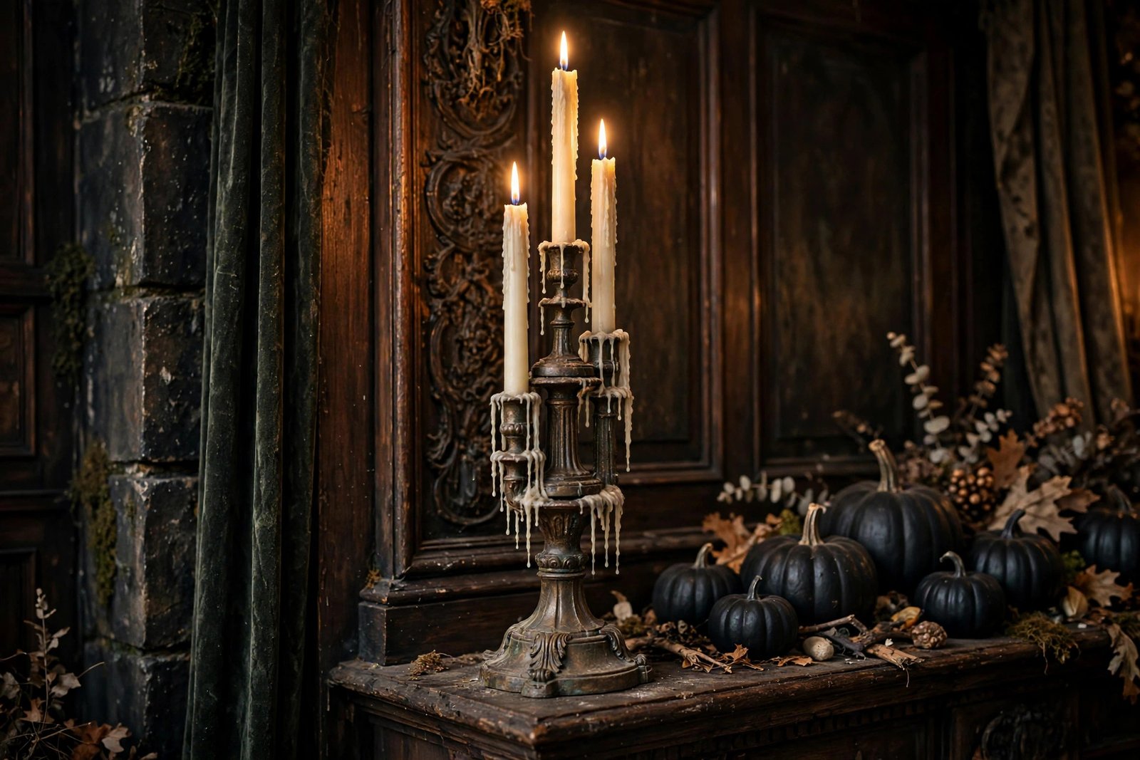 Dollar-Store Candelabra Tower