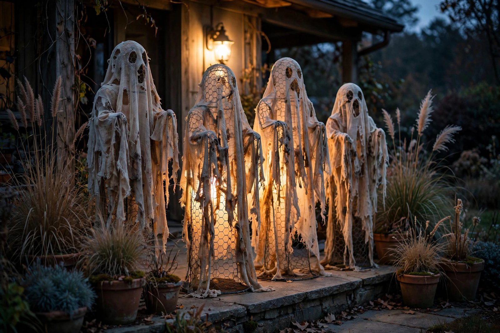 Cheesecloth-Draped Specters
