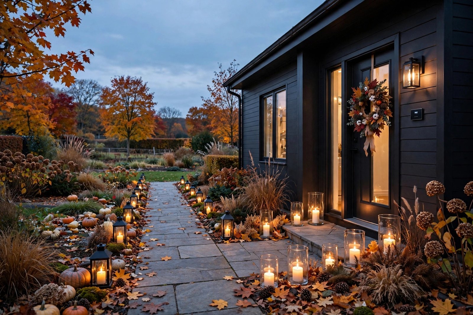 A Lantern-Lit Pathway