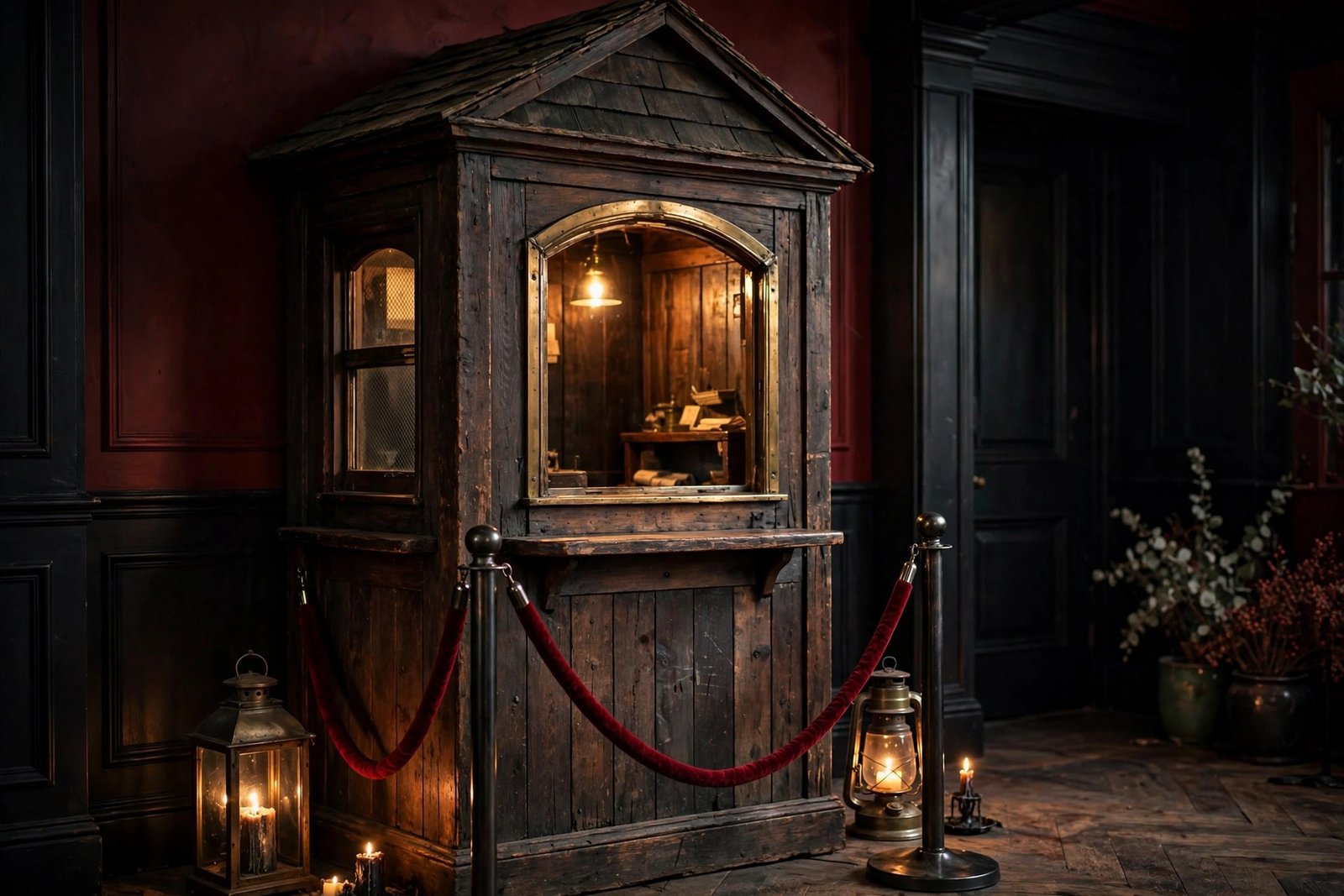 An Antique Ticket Booth Facade